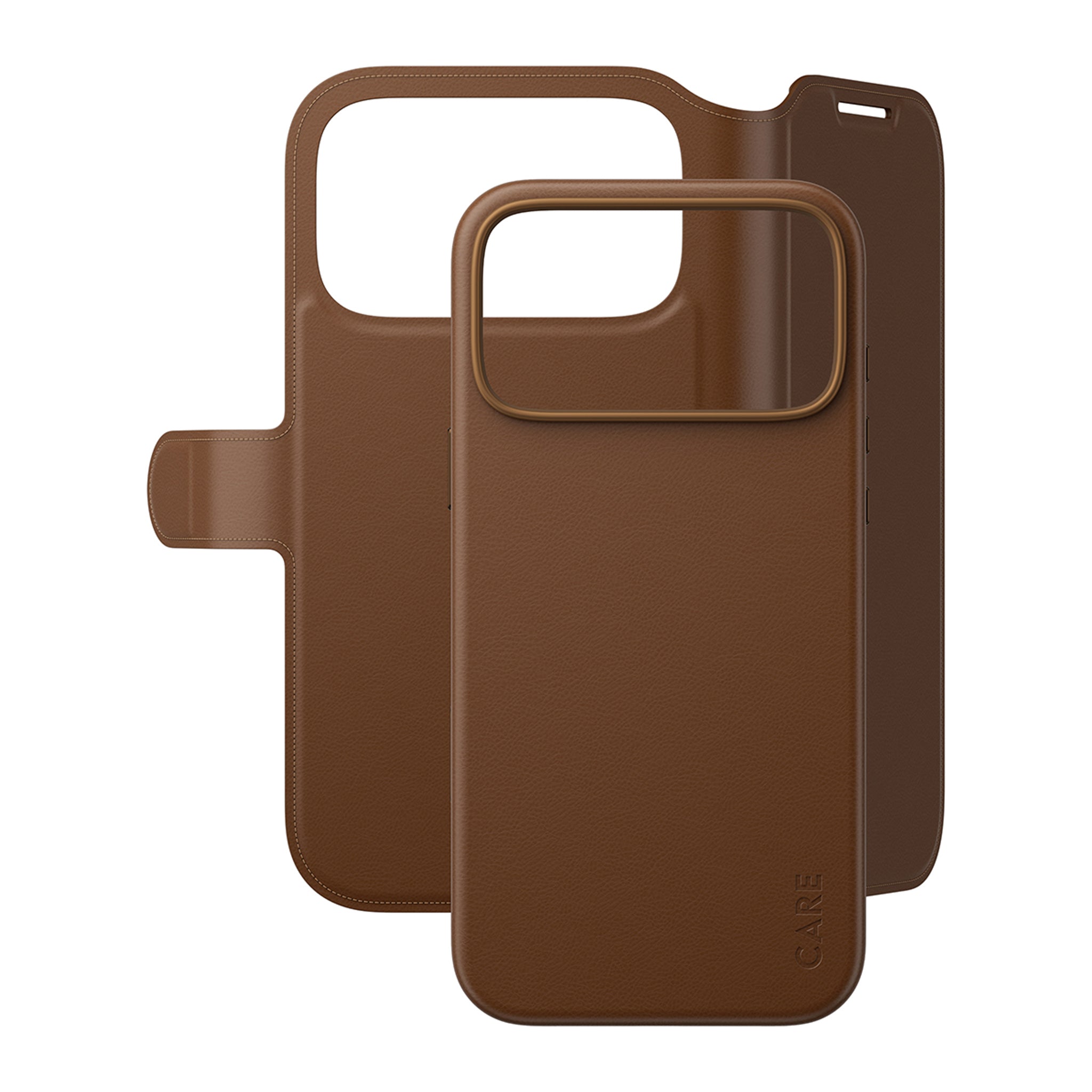 CARE™ by PanzerGlass® Tango 2-in-1 Wallet Case Brown w. MagSafe iPhone 18 Pro Max | 17 Pro Max